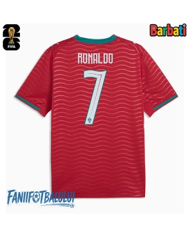 Portugalia Cristiano Ronaldo #7 Tricou Fotbal Replică Mondial 2026 Barbati Acasa